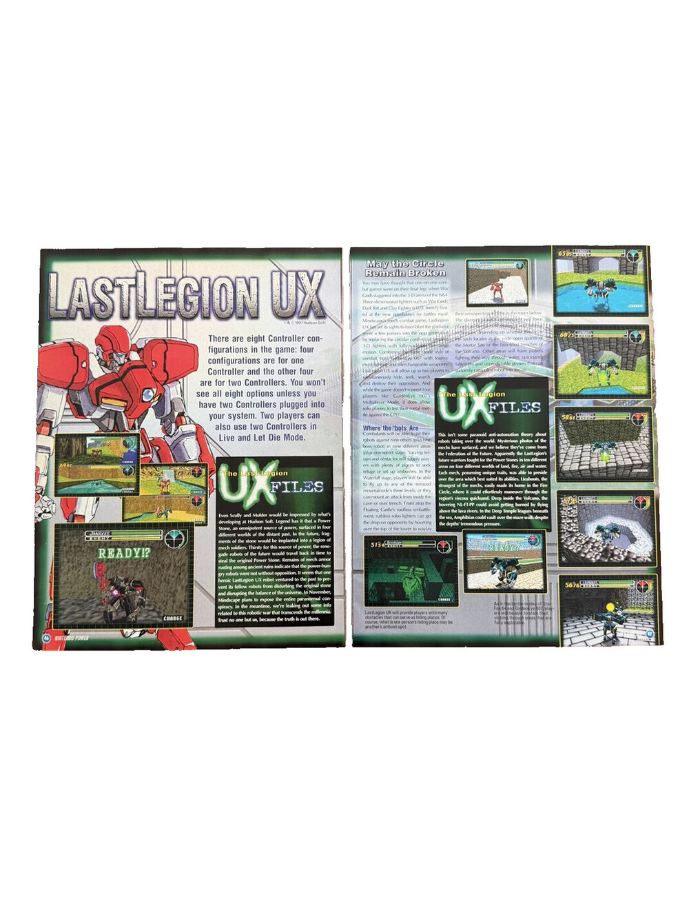 LastLegion UX Nintendo N64 Video Game Print Ad Promo Art Mecha Fighting